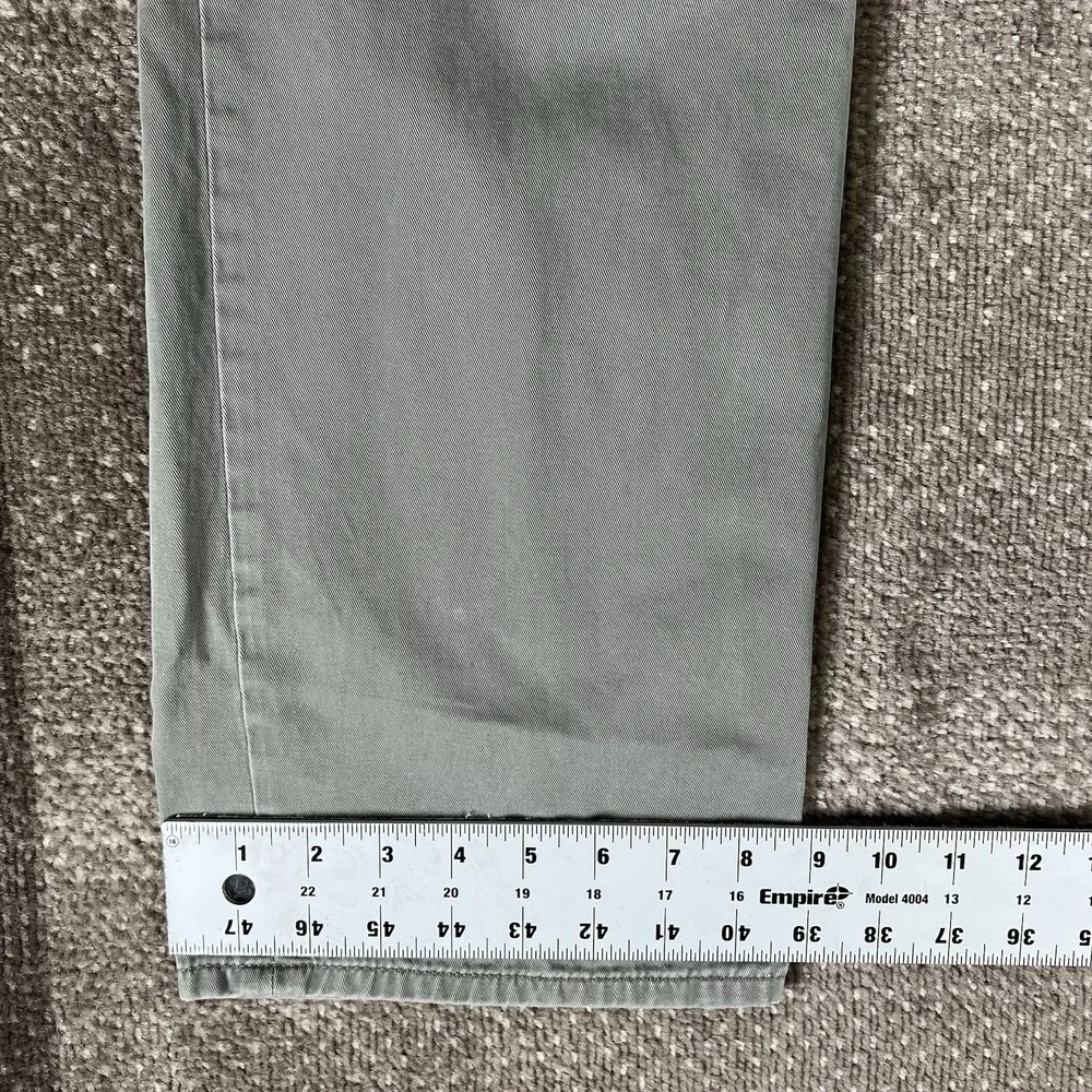 Polo Ralph‎ Lauren 650 Pants Men 35X30 Army Green Straight Chino VTG 100% Cotton
